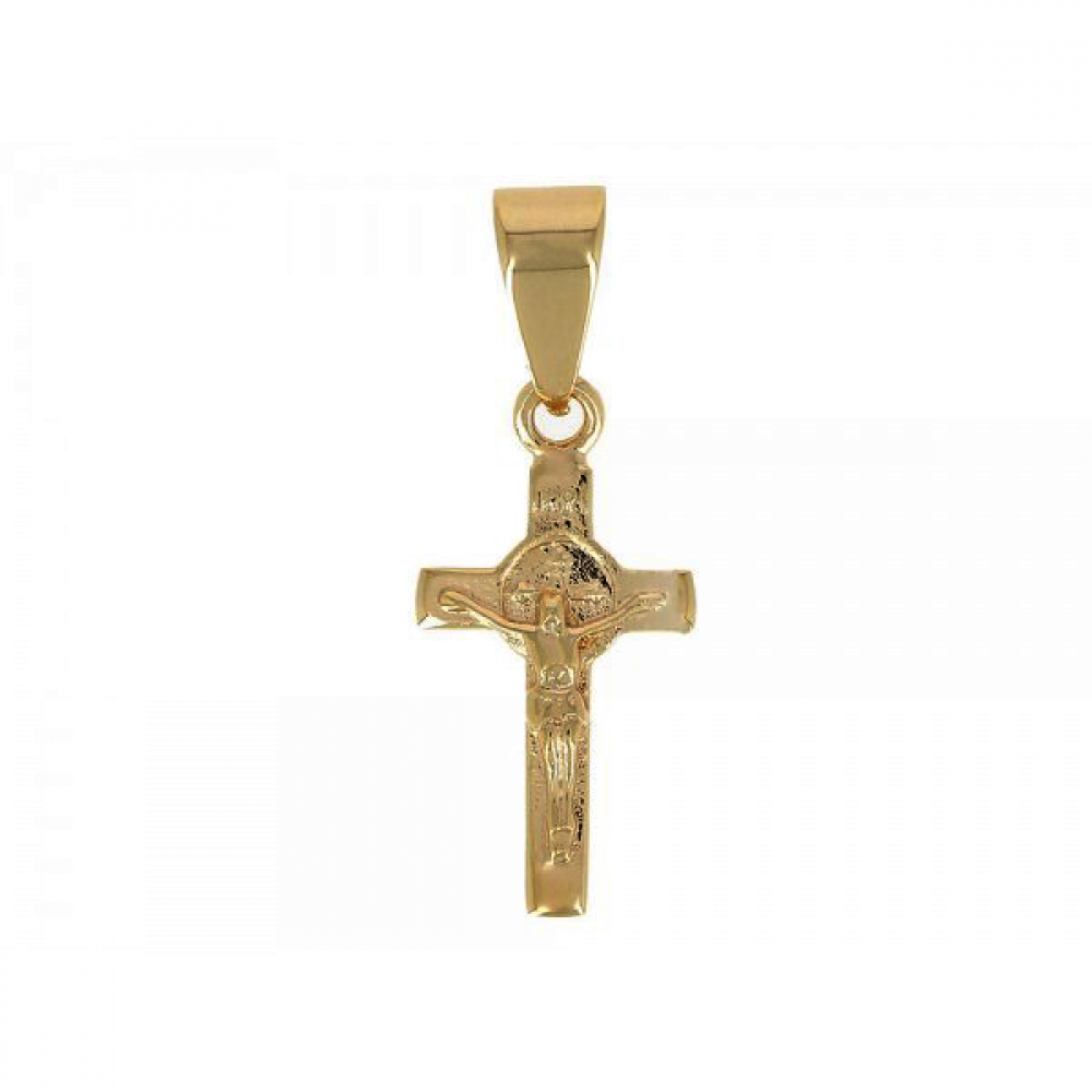 eurosilver - Pendentif Croix avec Christ Plaqué Or 6996106