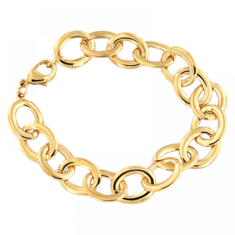 eurosilver - Bracelet ovale Plaqué Or 61915921