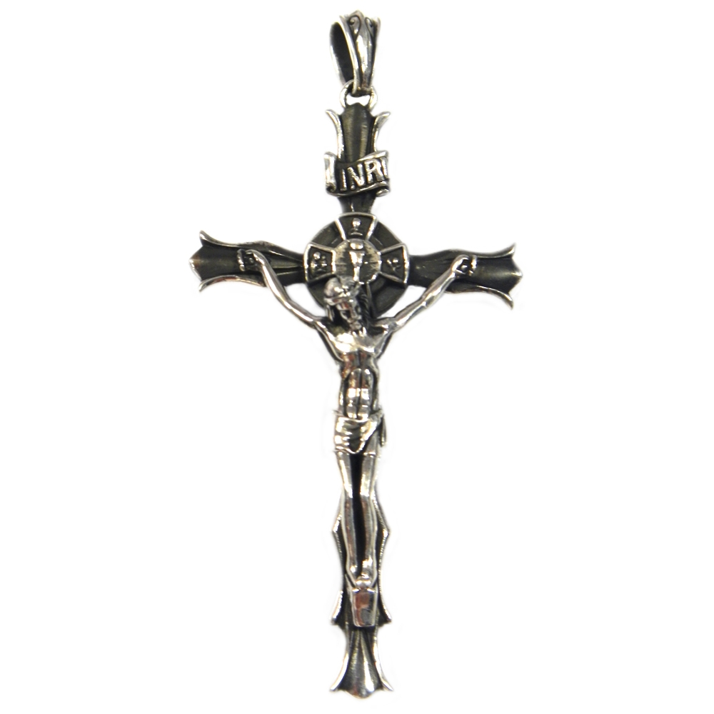 eurosilver - Pendentif Croix avec Christ Argent