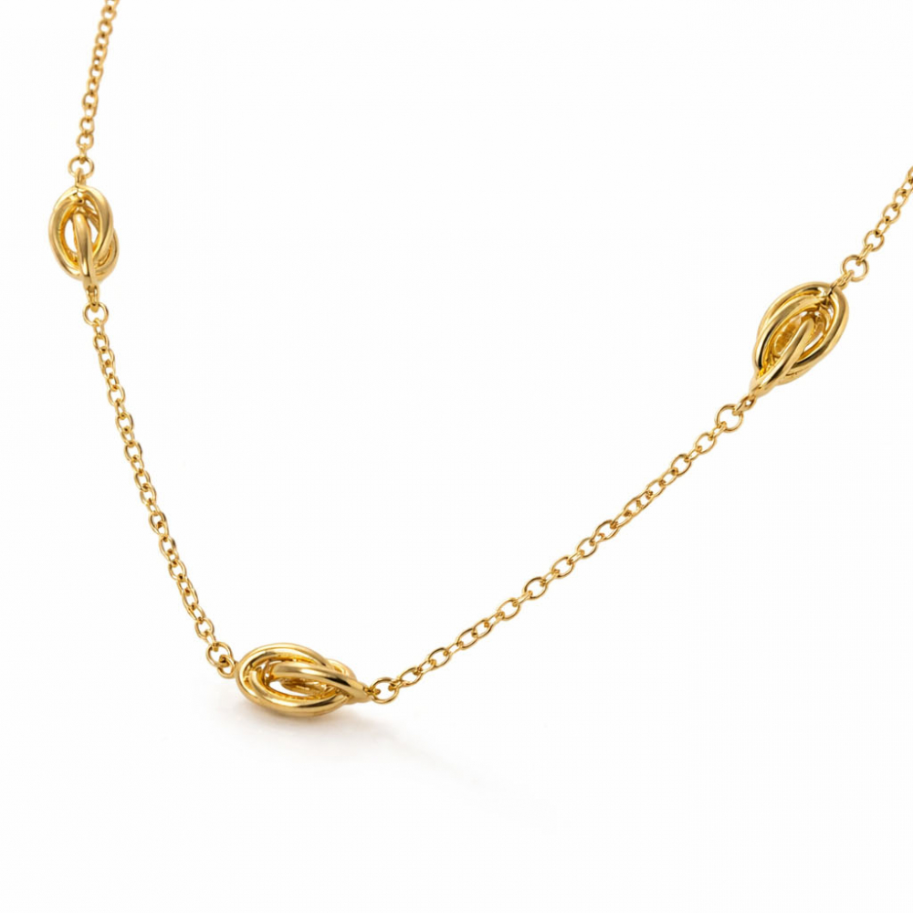 eurosilver - Collier Forçat Plaqué Or 3 éléments 169003