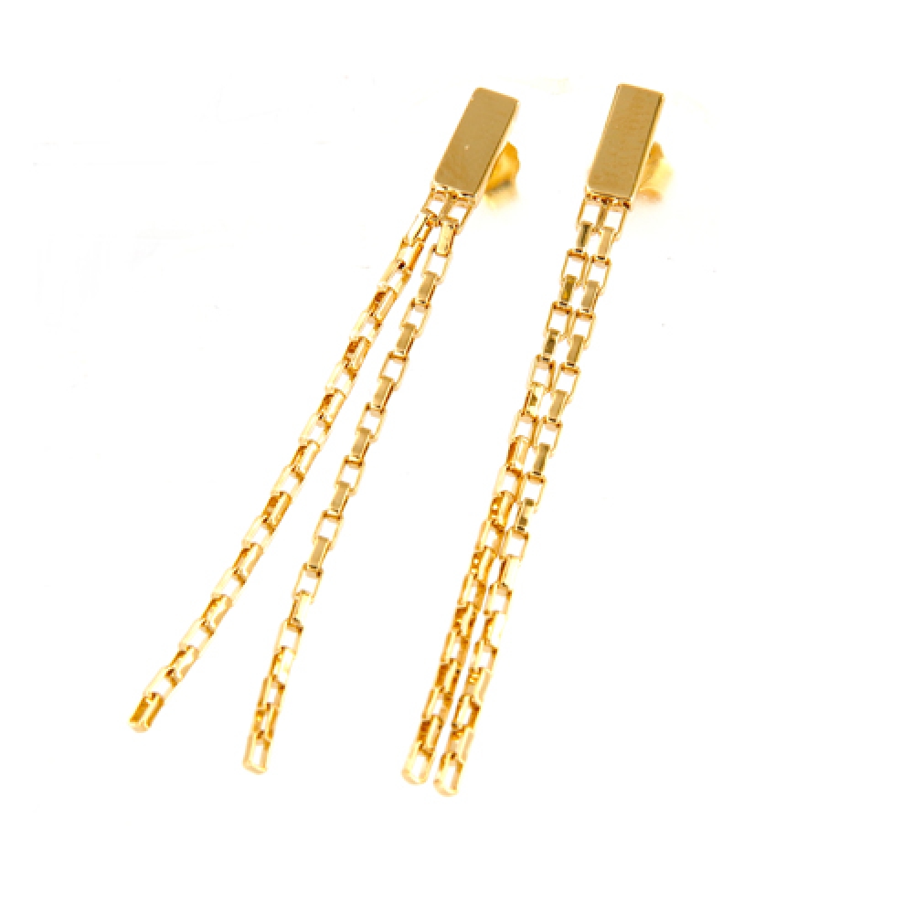 eurosilver - Boucles d'oreilles Pendante Plaqué Or 73909030