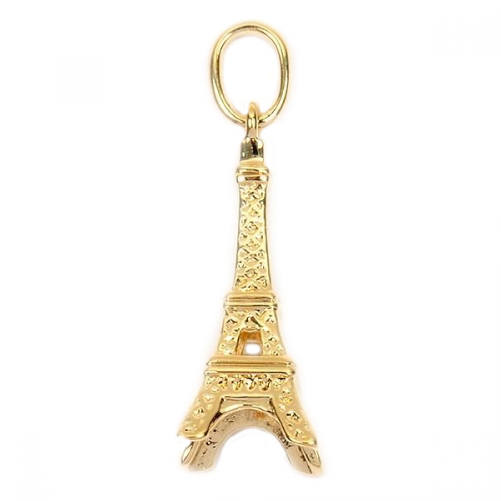 eurosilver - Pendentif Tour Eiffel Plaqué Or 1199035