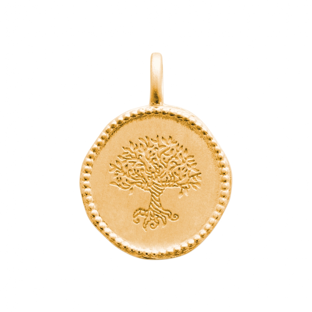 eurosilver - Pendentif plaqué or Arbre de vie