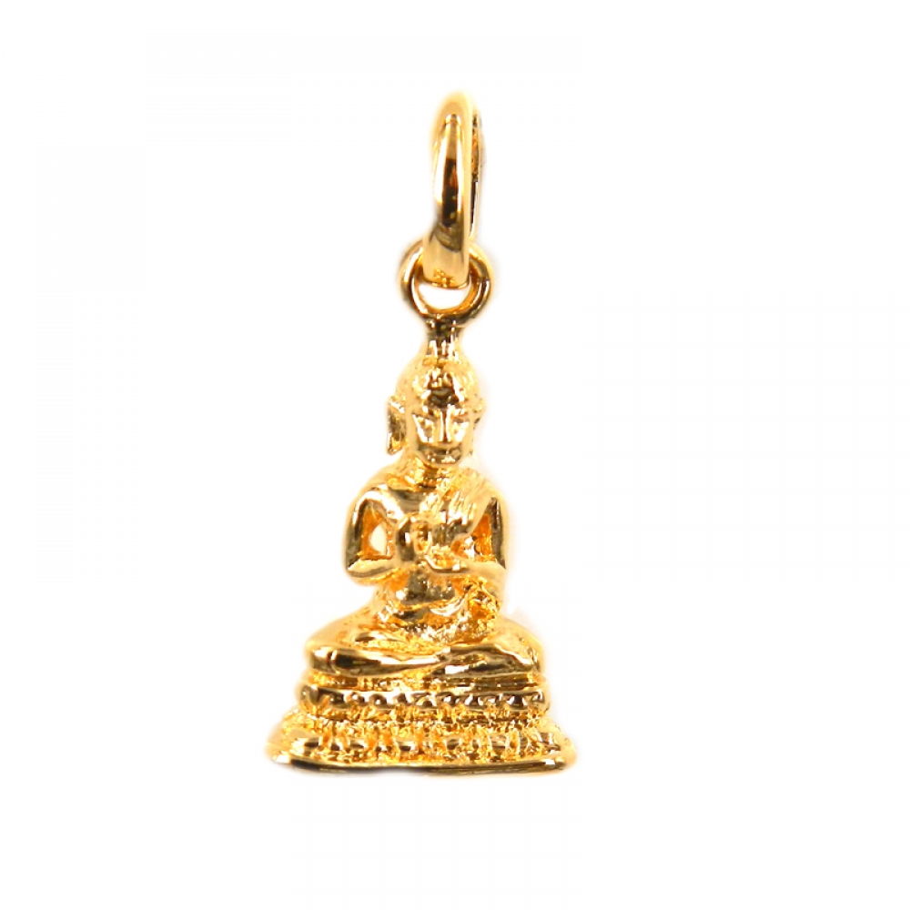 eurosilver - Pendentif Bouddha Plaqué Or 