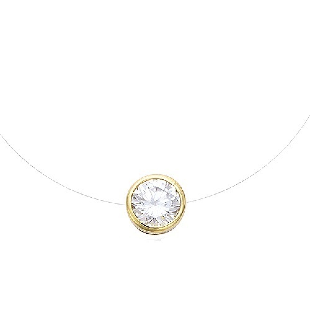 eurosilver - Fil Nylon Solitaire Serti Clos 7 mm