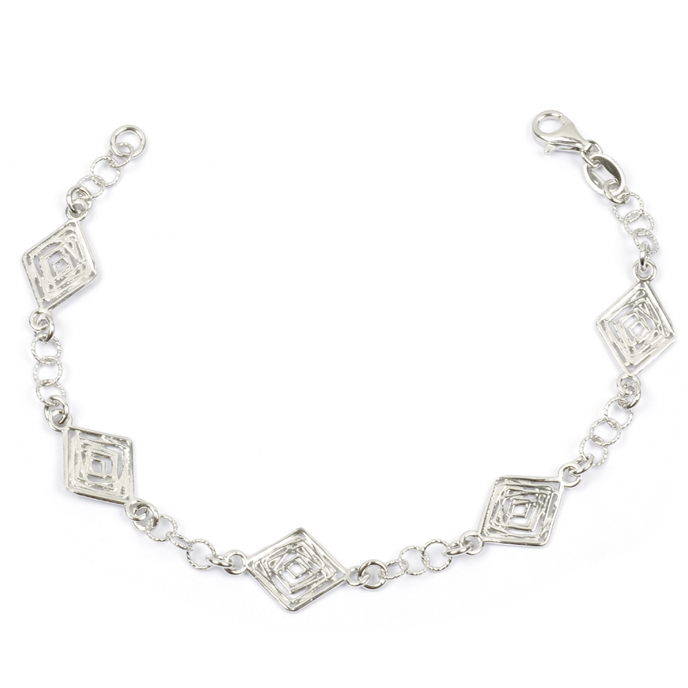 eurosilver - Bracelet Losange 