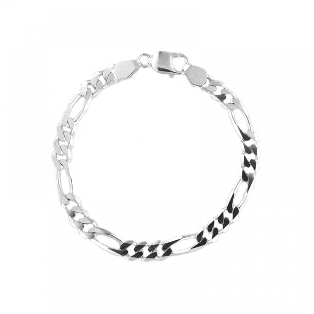 eurosilver - Bracelet Argent Figaro 1-3 7mm