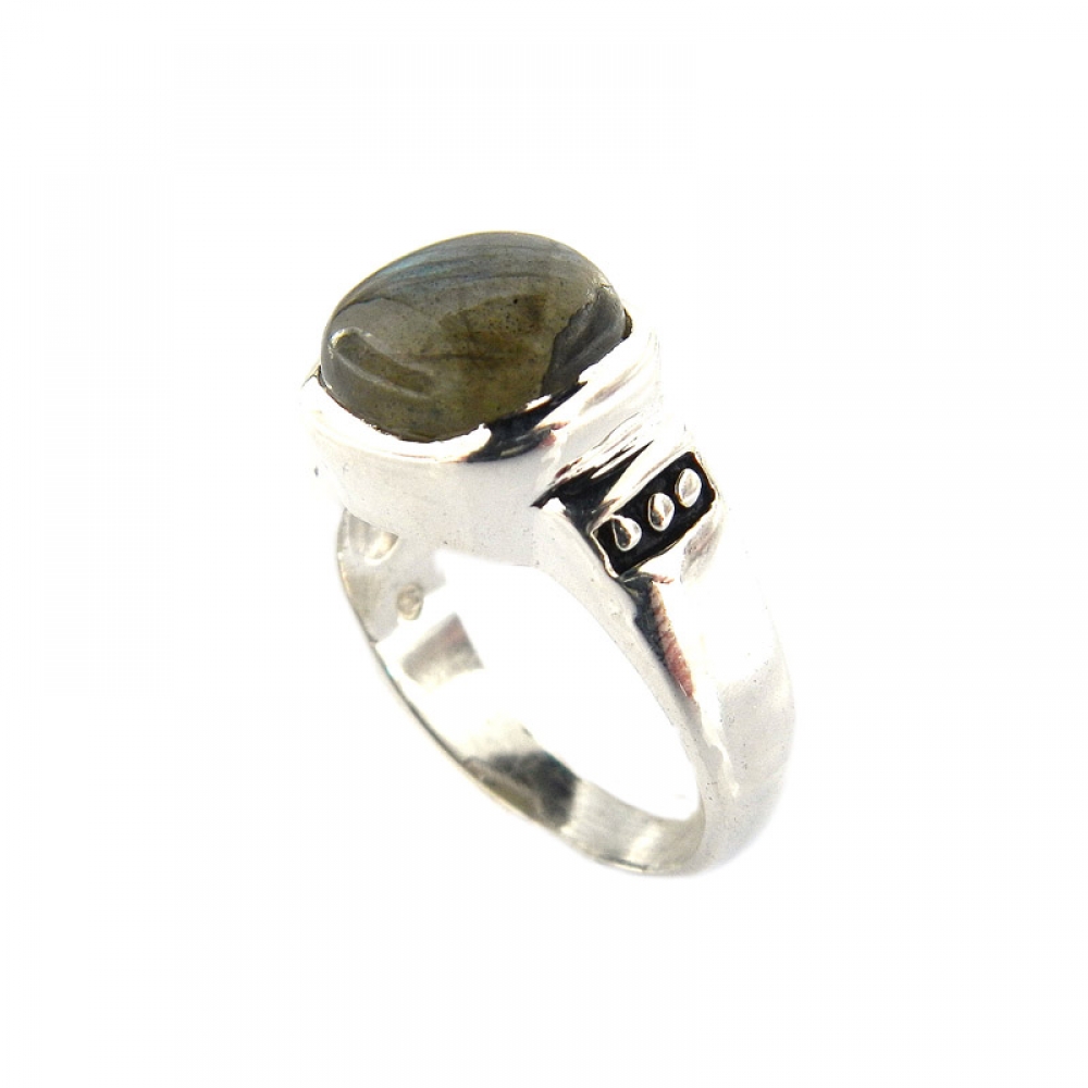 eurosilver - Bague Labradorite Carrée Argent 23770306-4