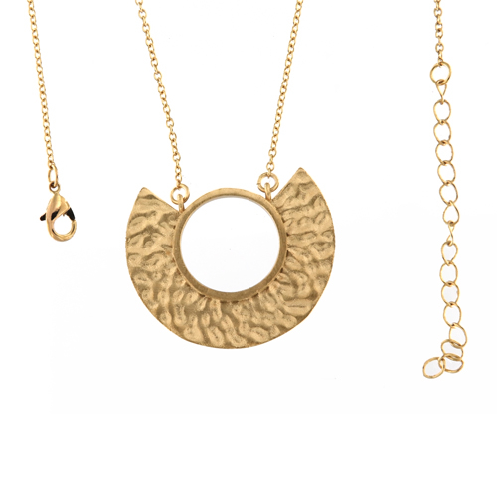 eurosilver - Collier Plaqué Or  Martelé 6693866