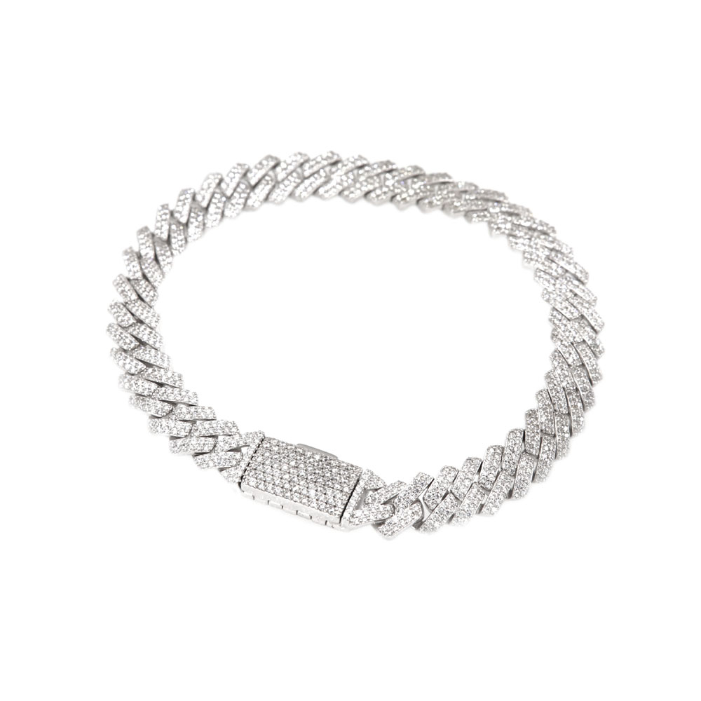 eurosilver - Bracelet Argent Cubain CZ 881759074