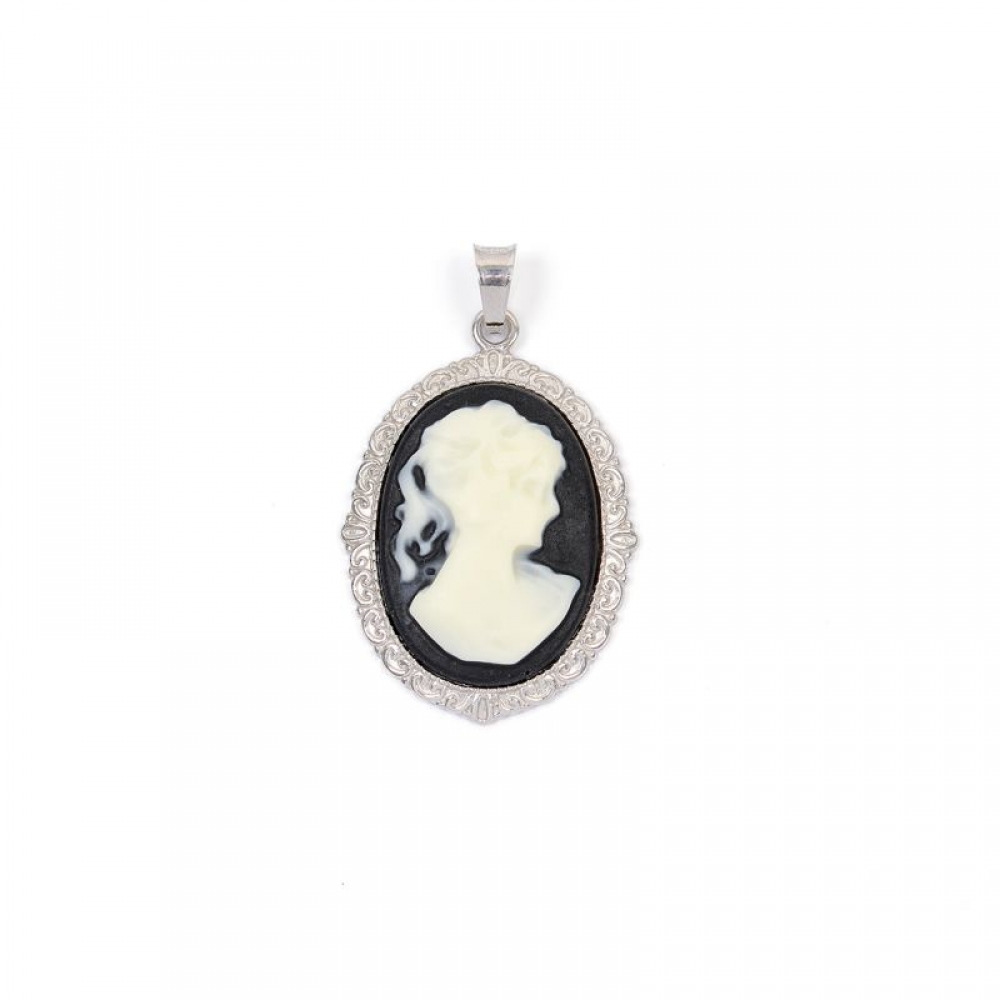 eurosilver - Pendentif Argent Camée Noir GM 11970767