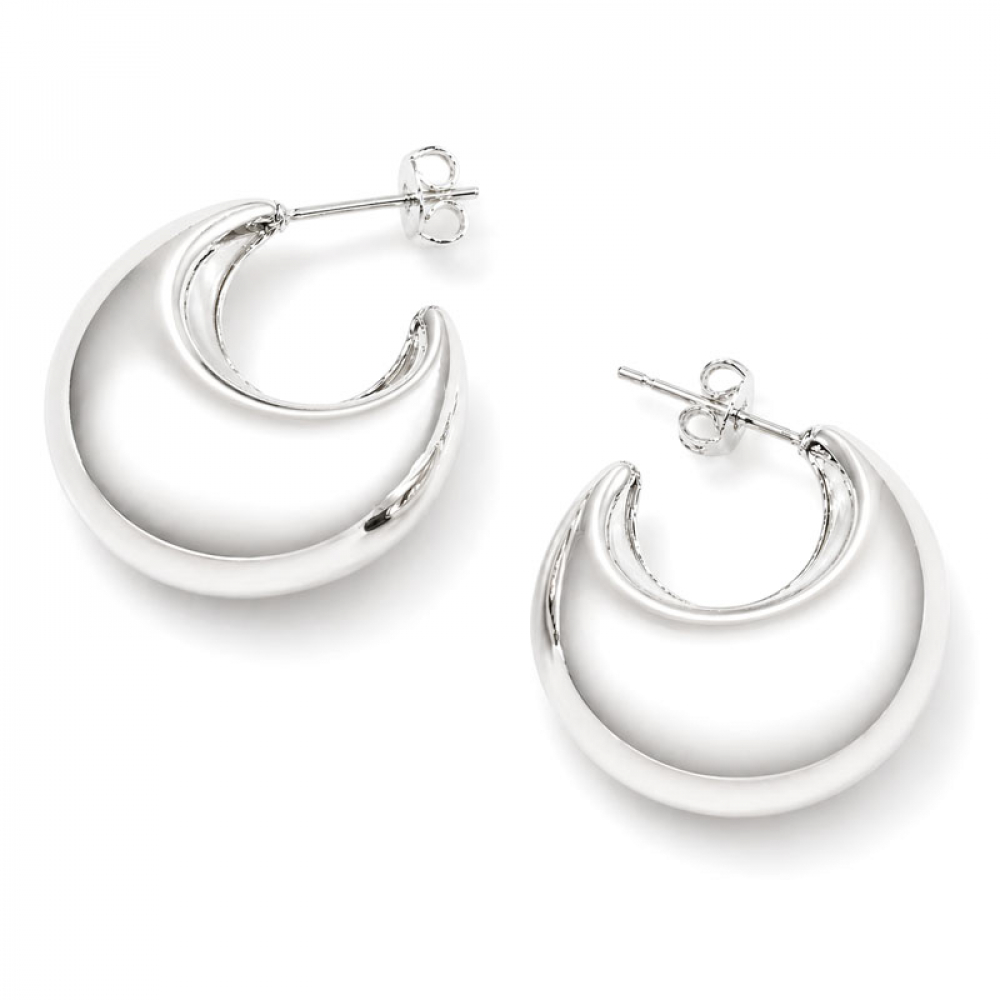 eurosilver - Créole Bombée Plaqué Argent 31853912