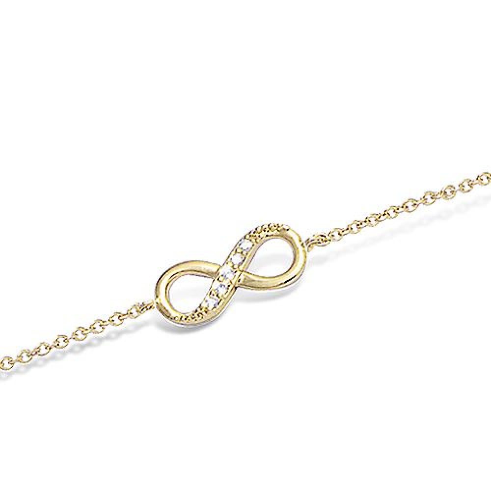 eurosilver - Bracelet Infini OZ Plaqué Or 91950109