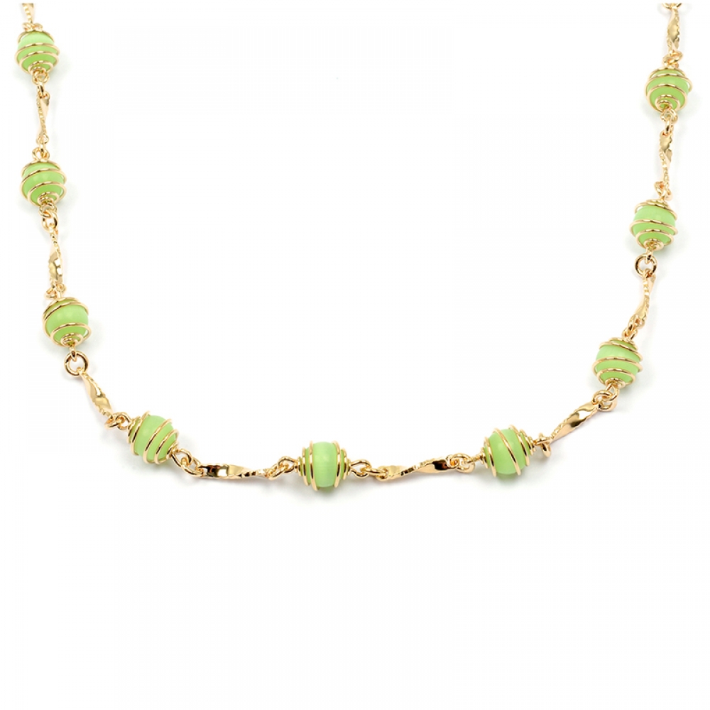 eurosilver - Collier Plaqué Or Oeil de chat 116901445