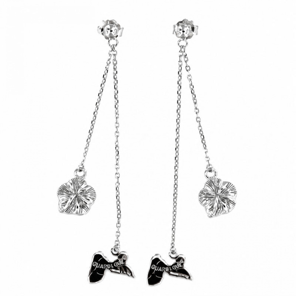 eurosilver - BO Guadeloupe-Hibiscus Argent 1370219-4