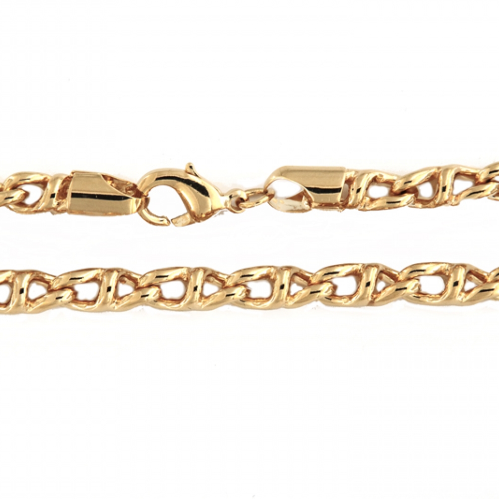 eurosilver - Collier Plaqué or Maille Fantaisie