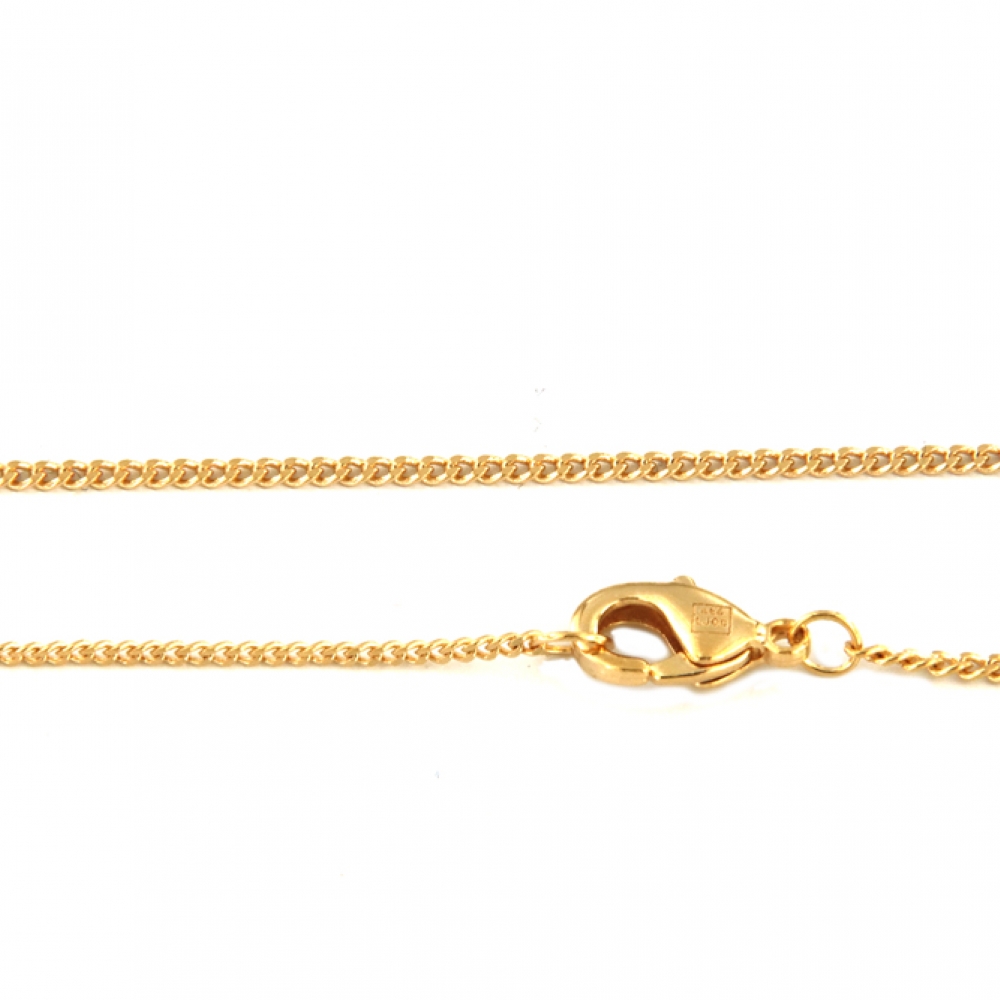 eurosilver - Chaîne Gourmette Plaqué Or 1,5mm 16935