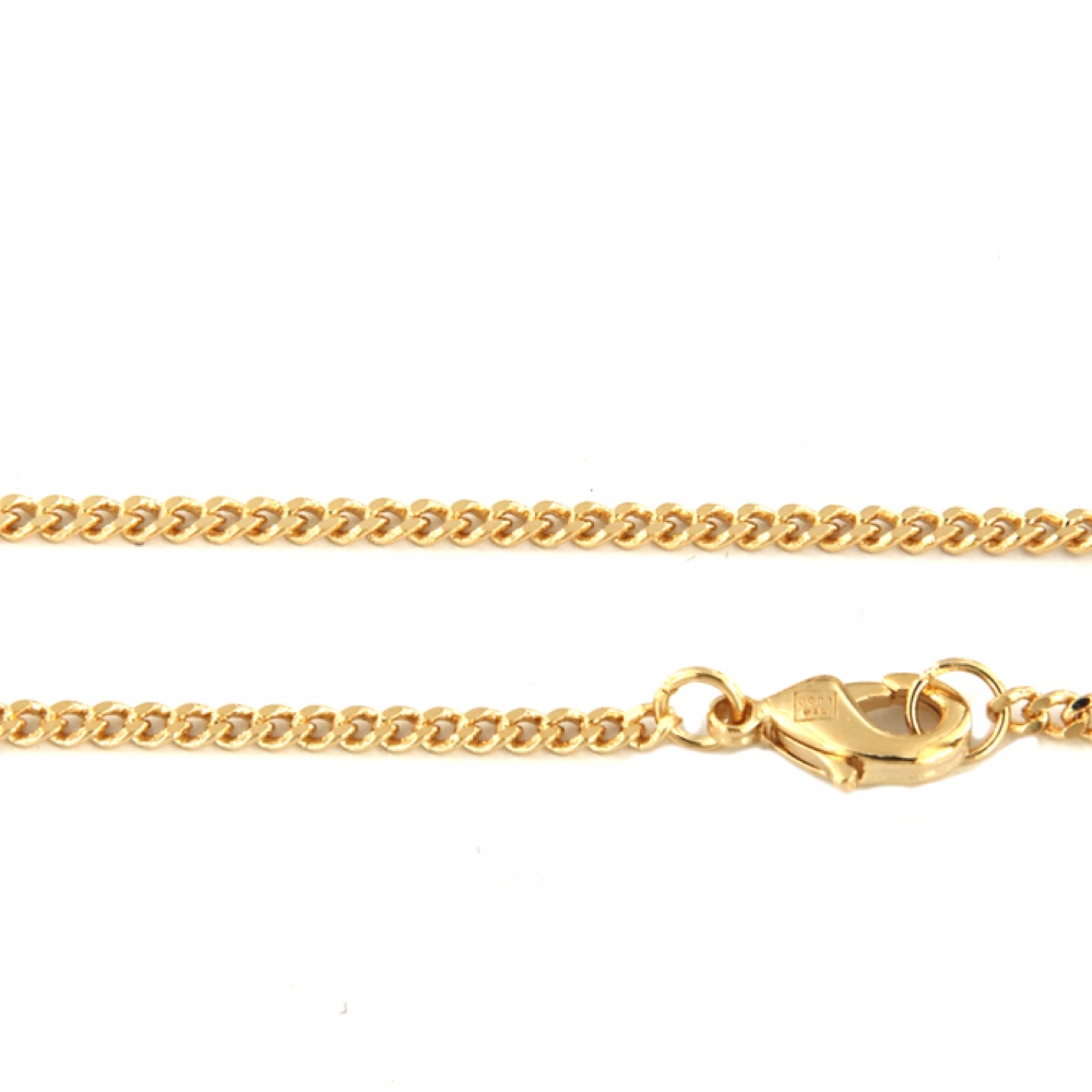 eurosilver - Chaine Gourmette Plaqué Or 2mm 16960
