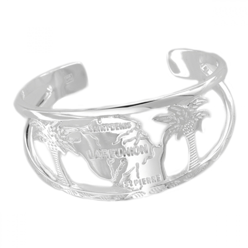 eurosilver - Bracelet Argenté Jonc La Réunion 3117056