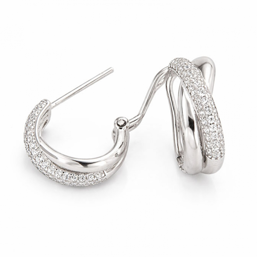 eurosilver - Créole Argent RH Croisé 37538700