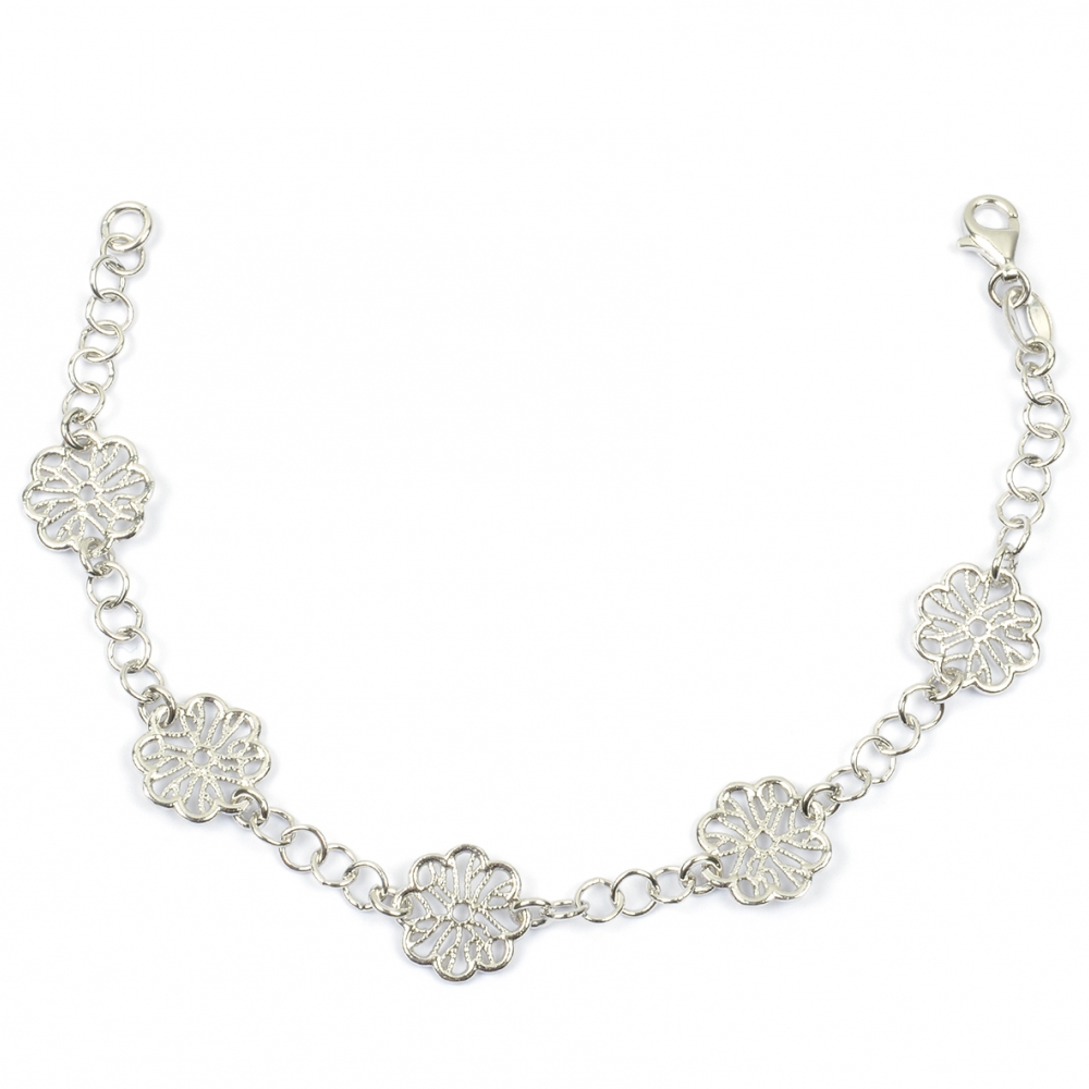 eurosilver - Bracelet Fleur Ajouré 181724