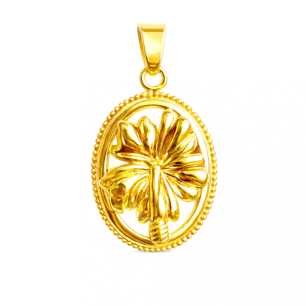 eurosilver - Pendentif Plaqué Or Hibiscus 19903504