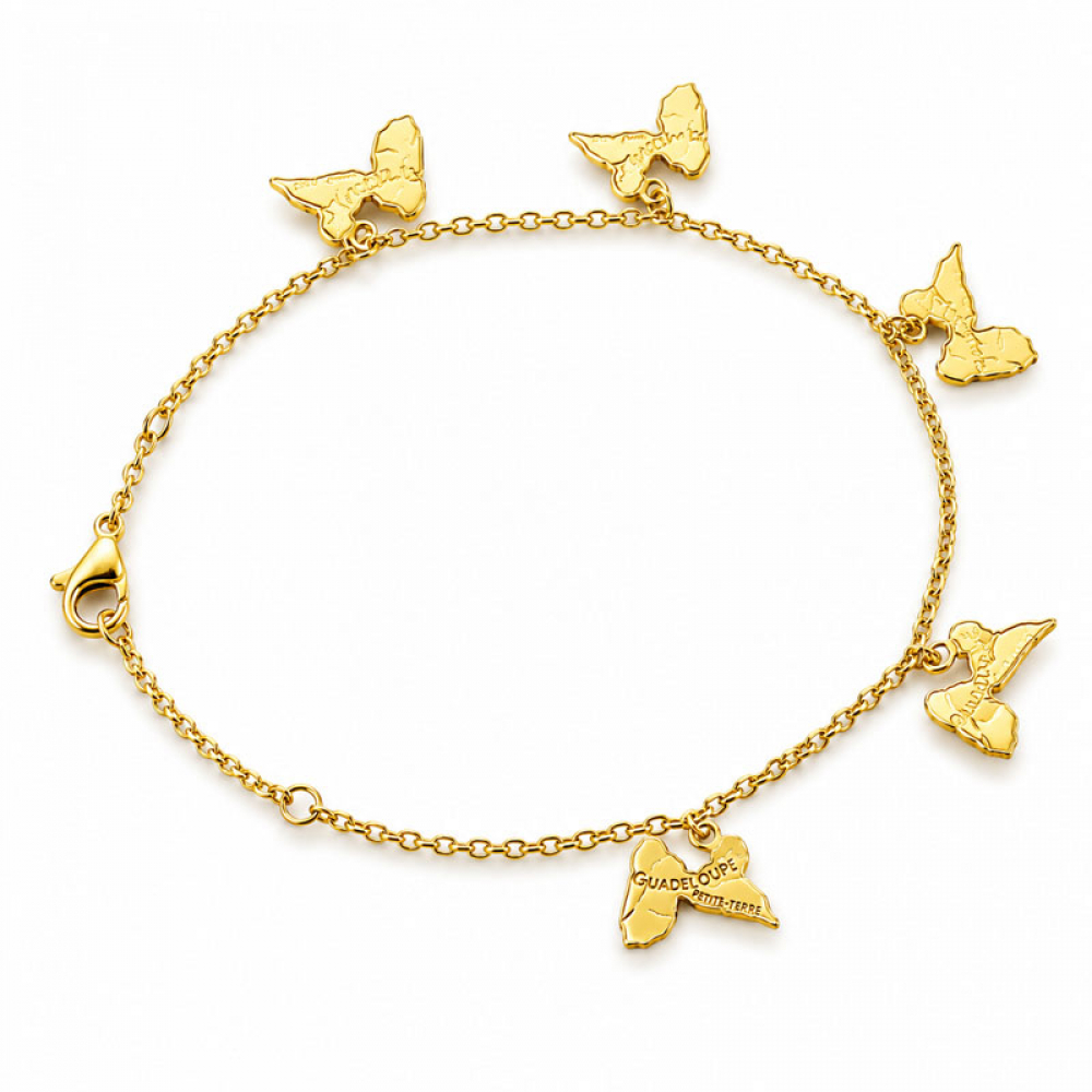eurosilver - Bracelet Guadeloupe 5 Pampilles  119043