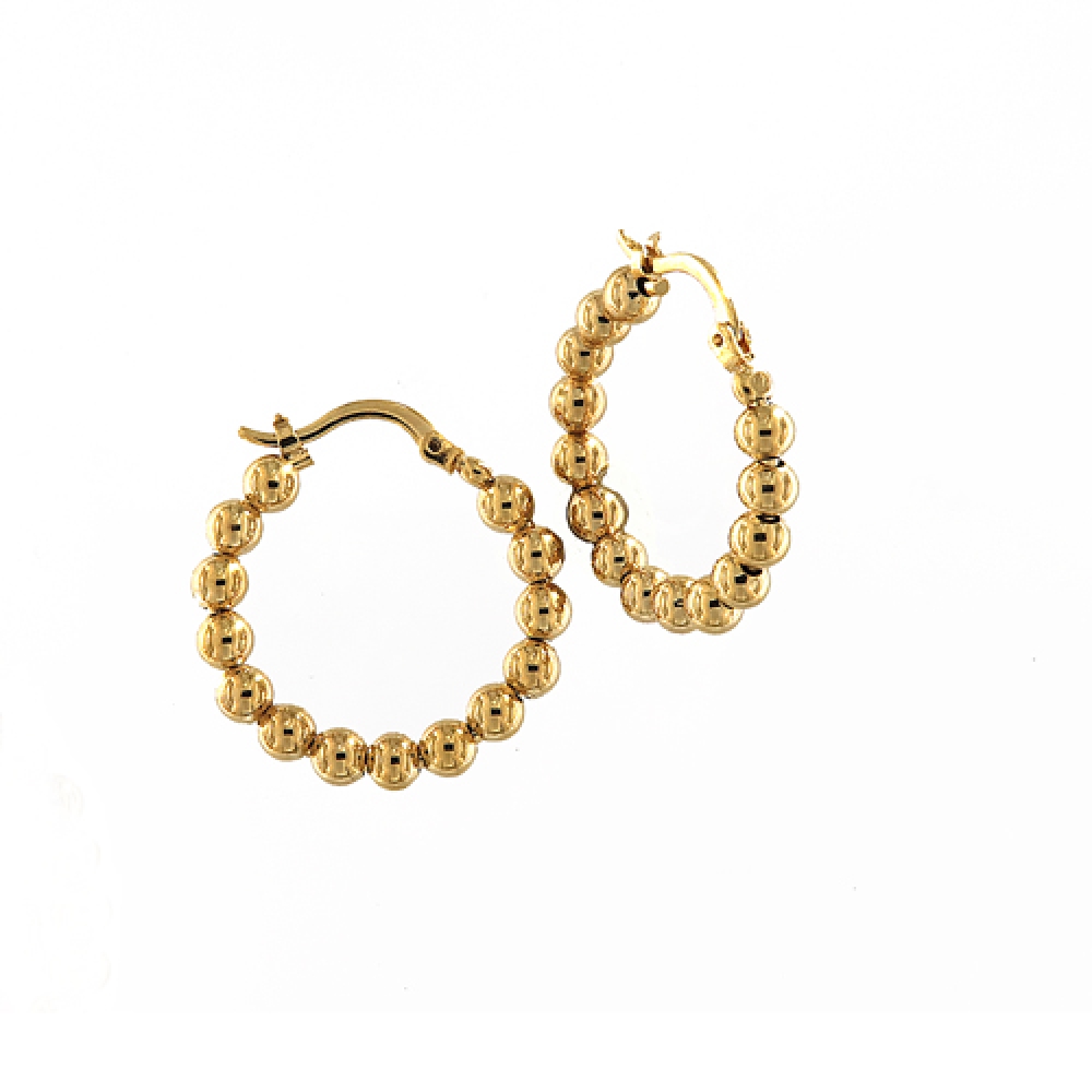 eurosilver - Créole Boule 4mm Plaqué Or 647915