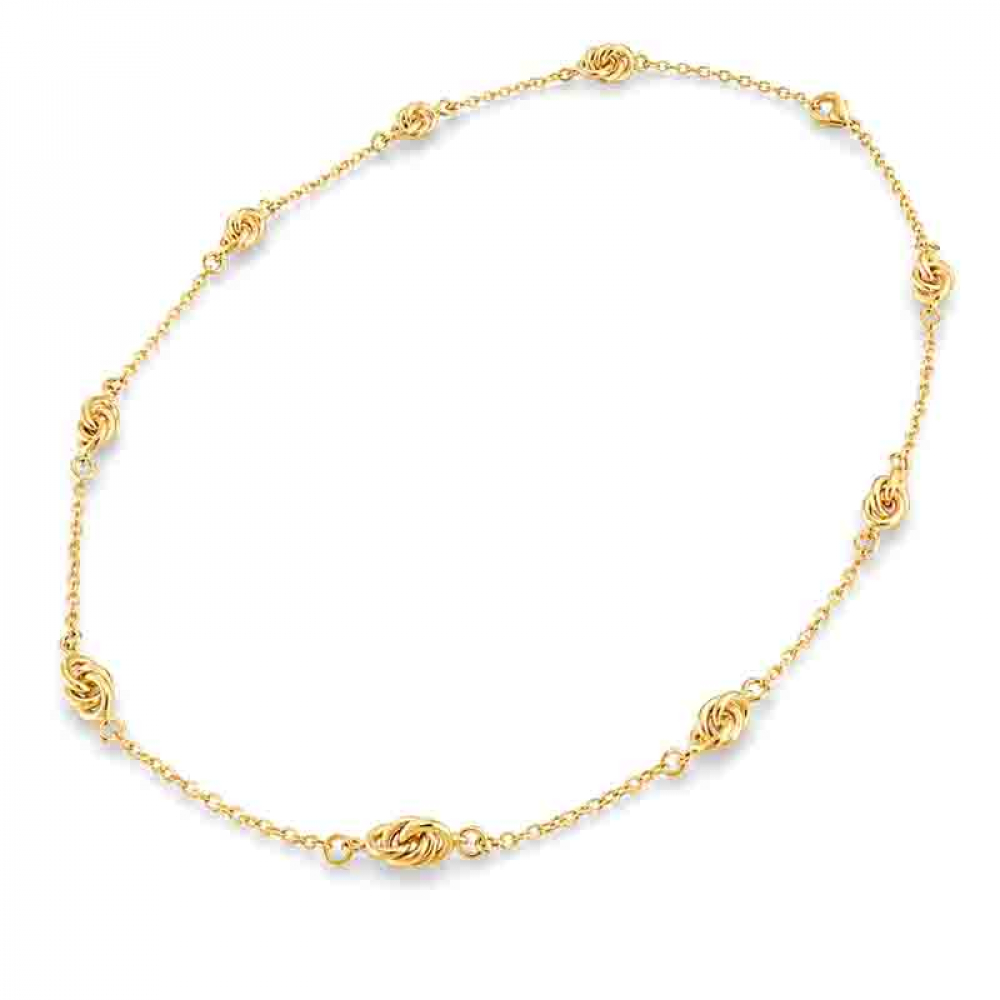 eurosilver - Collier Plaqué Or Forçat 9 pcs 1690096
