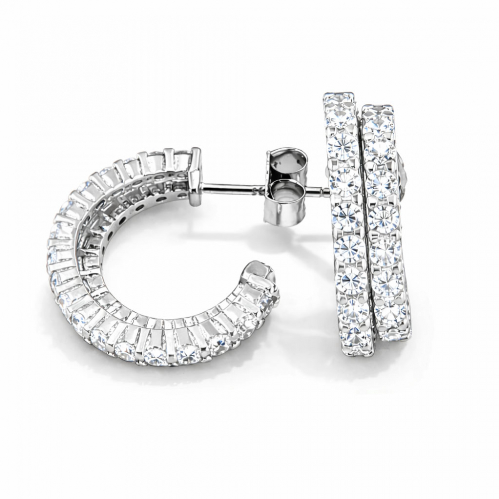 eurosilver - Créole Argent Rhodié 3752456