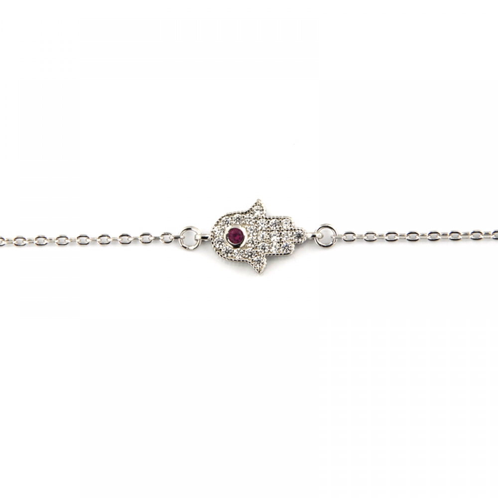 eurosilver - Bracelet Argent Main Fatma OZ