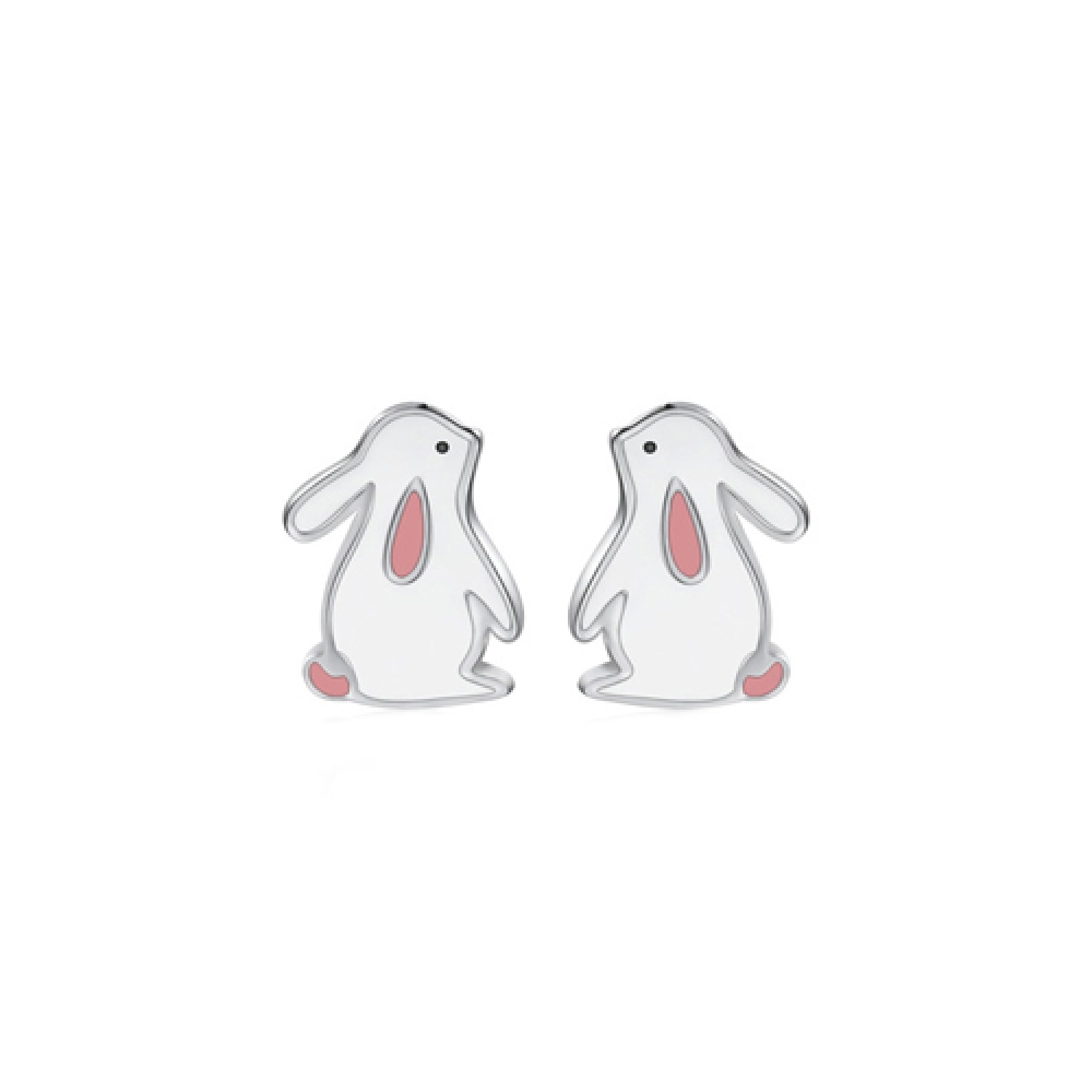 eurosilver - Lapin Boucles d'oreilles Enfant Argent 93701190