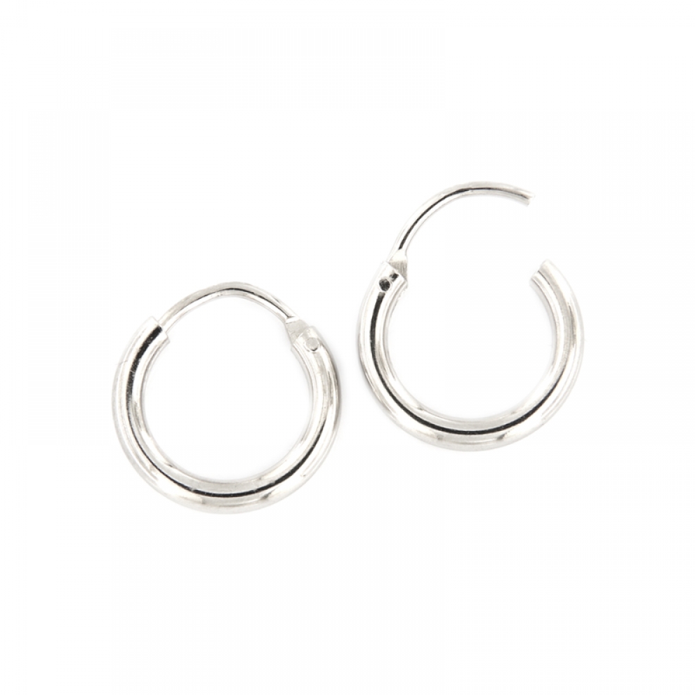 eurosilver - Créole Argent RH Tube 2mm RH34-2