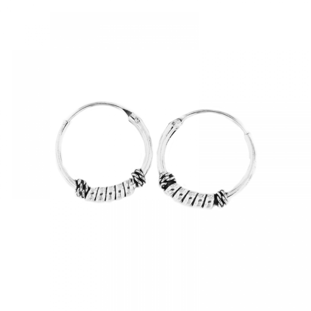 eurosilver - Créole Bali Argent 14mm 3710312