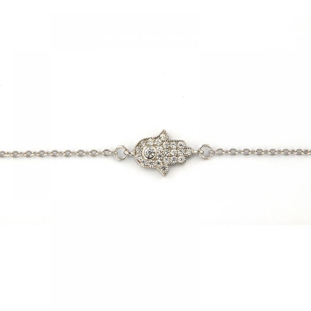 eurosilver - Bracelet Argent Main Fatma OZ