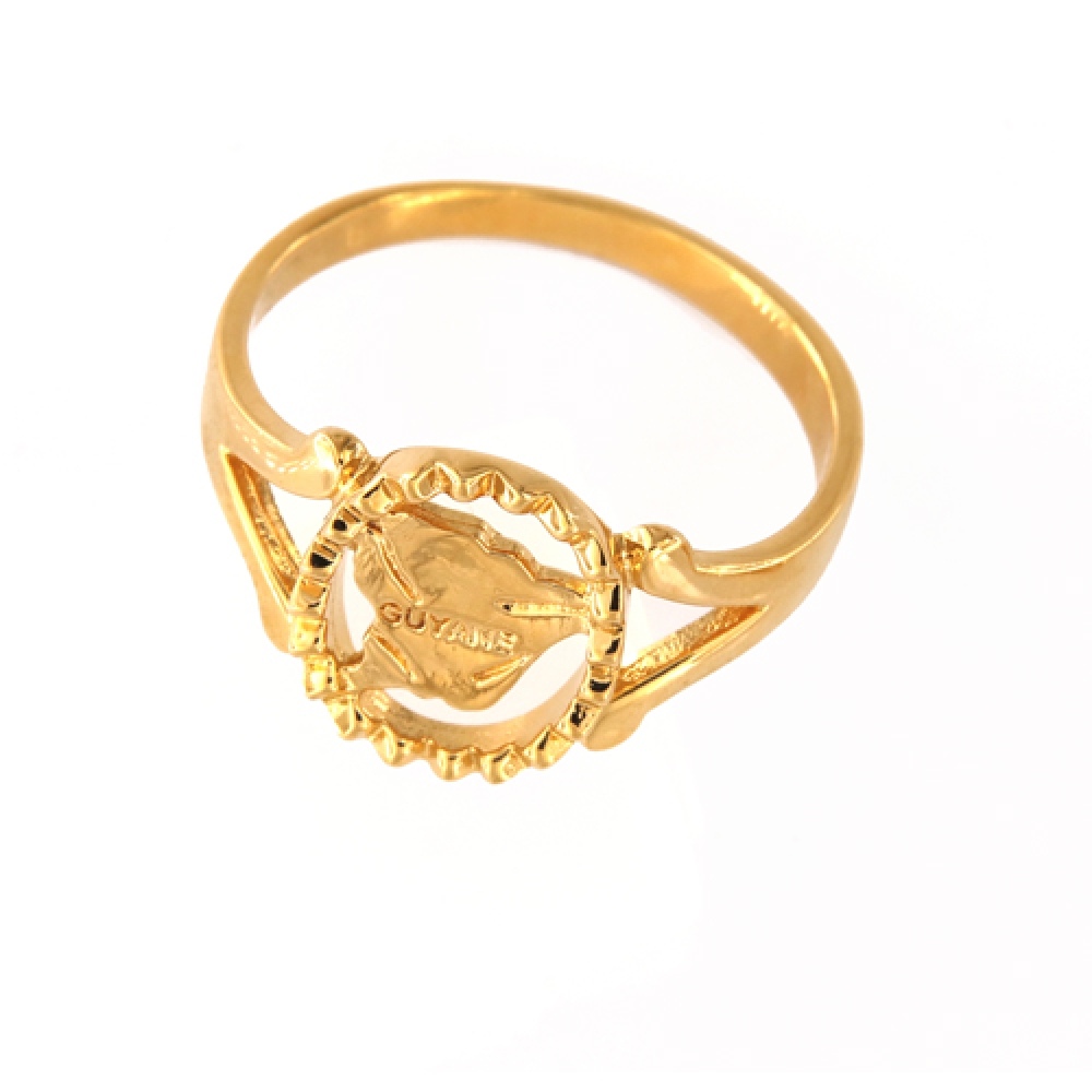 eurosilver - Bague La Guyane Ajouré Plaqué Or 1790712