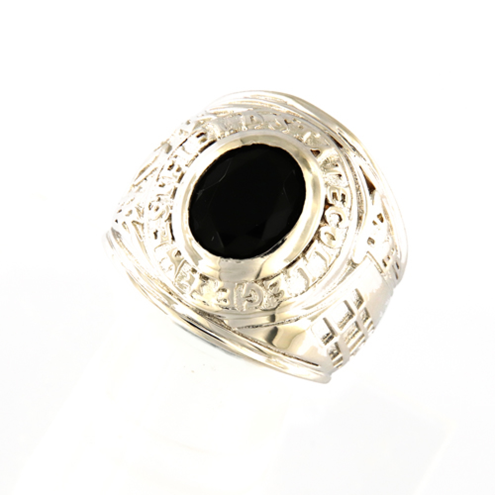 eurosilver - Bague Argent OZ Noir 1775998BK