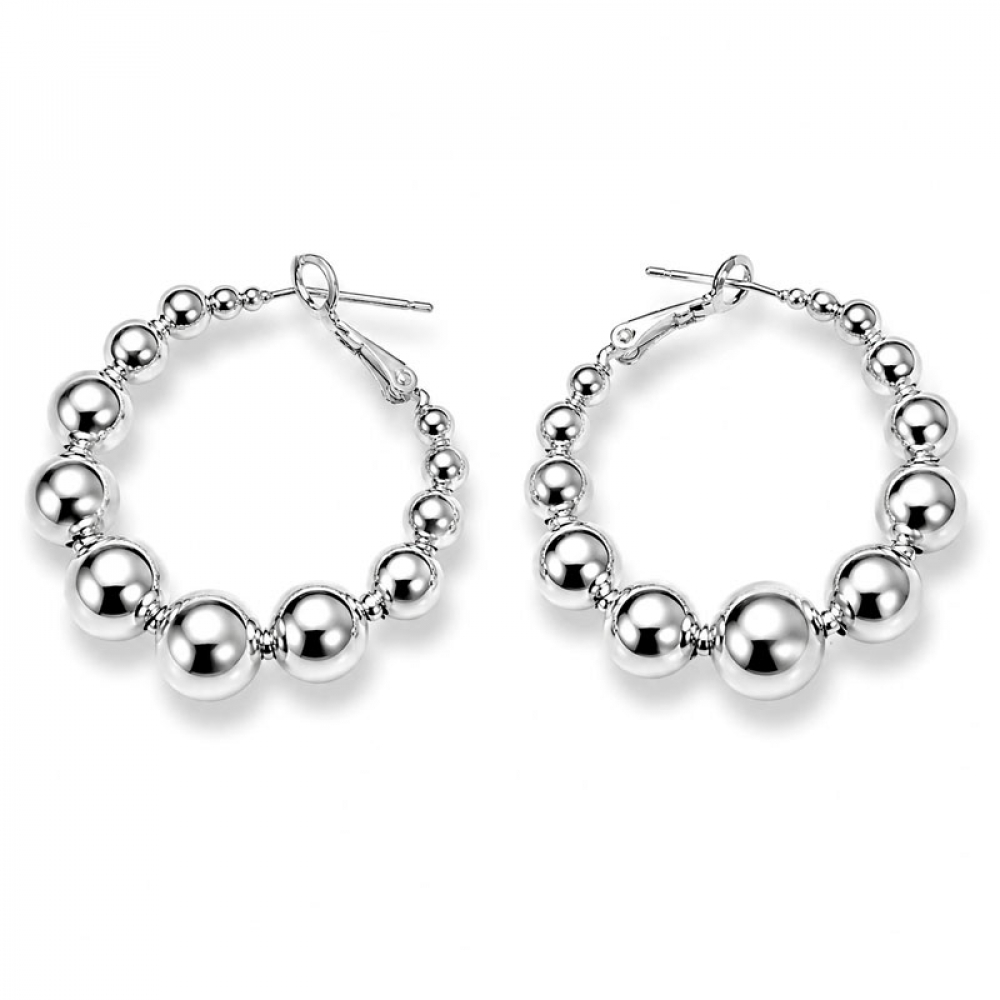 eurosilver - Créoles Perles Dégradées 31853920