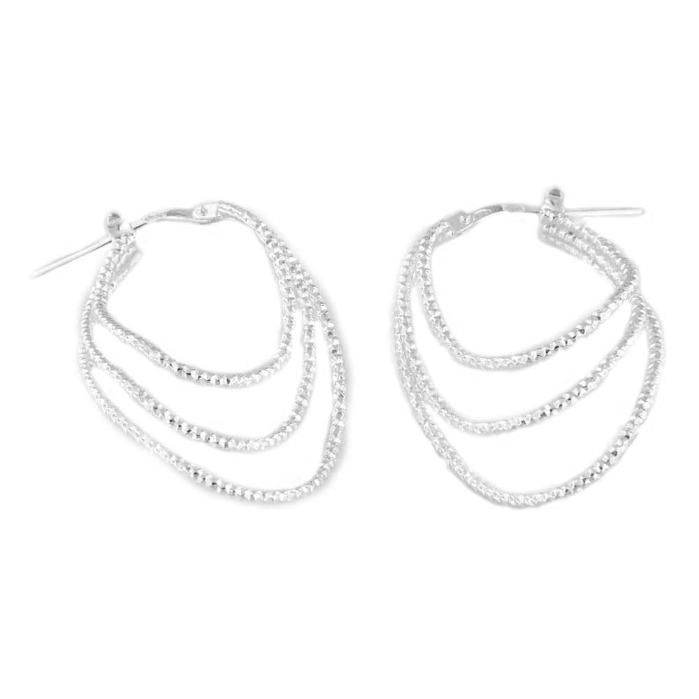 eurosilver - Créole Diamanté Argent 33371623