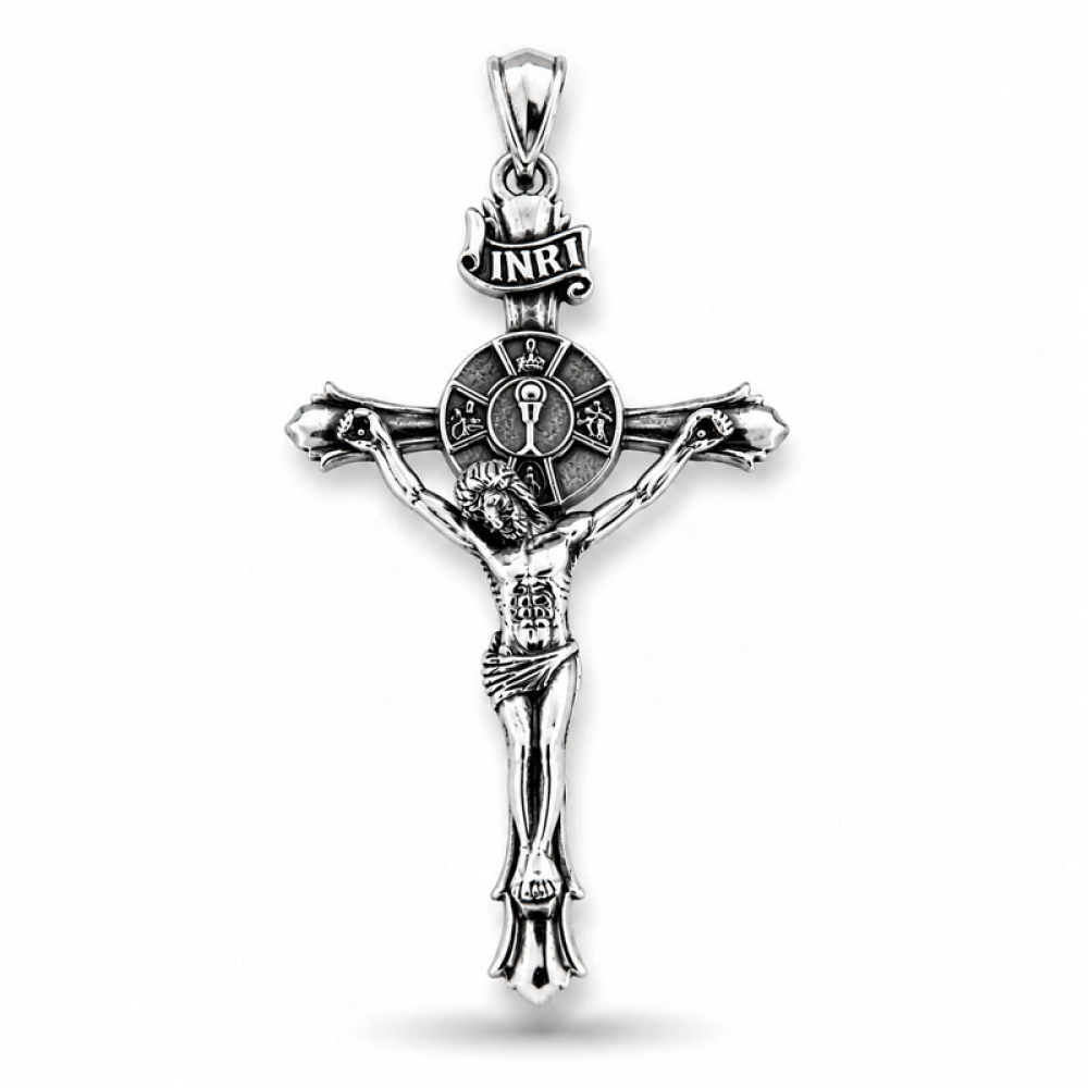 eurosilver - Pendentif Croix Christ INRI Argent 23971212