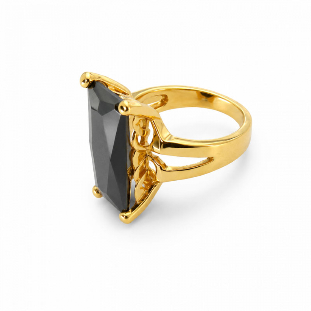 eurosilver - Bague Plaqué Or Rectangulaire 17950789