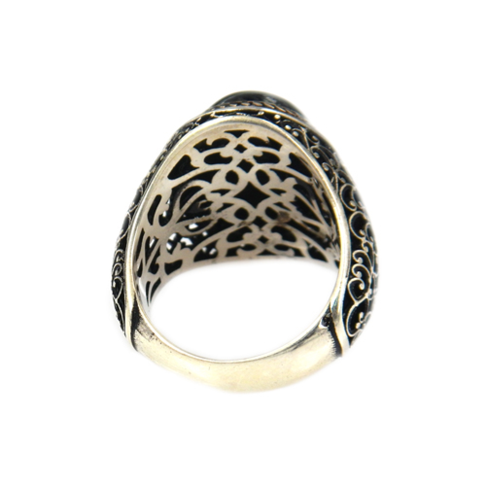 eurosilver - Bague Argent Homme Oeil de tigre 2577010