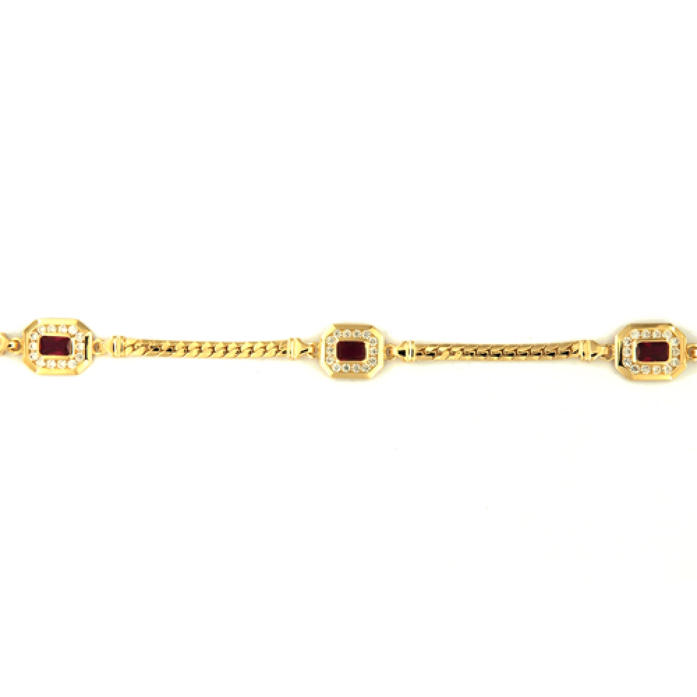 eurosilver - Collier Plaqué Or Octogonal OZ