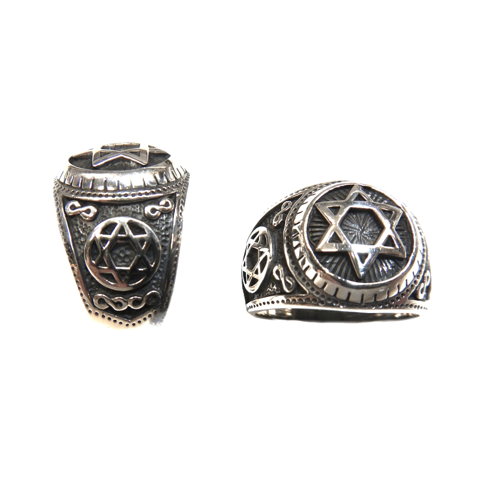 eurosilver - Bague Étoile de David Argent 12770020-1