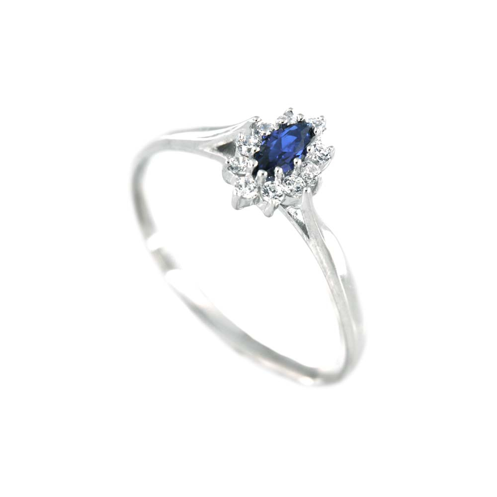 eurosilver - Bague Argent CZ Marquise Saphir 17751024SS