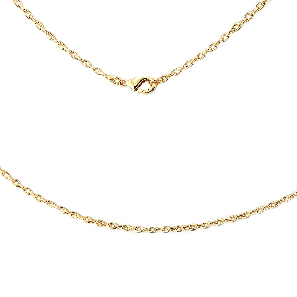 eurosilver - Chaîne Maille Forçat Pl Or 1,2mm 16930