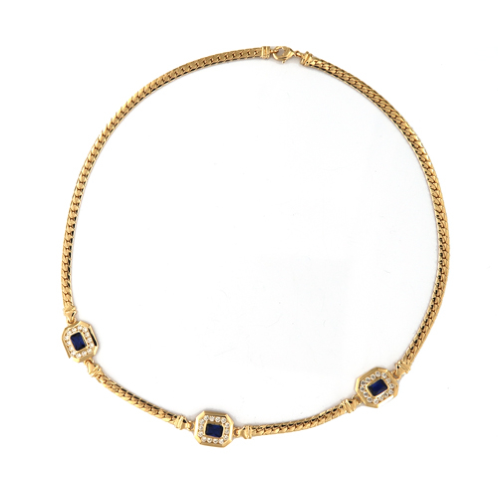 eurosilver - Collier Plaqué Or Octogonal OZ