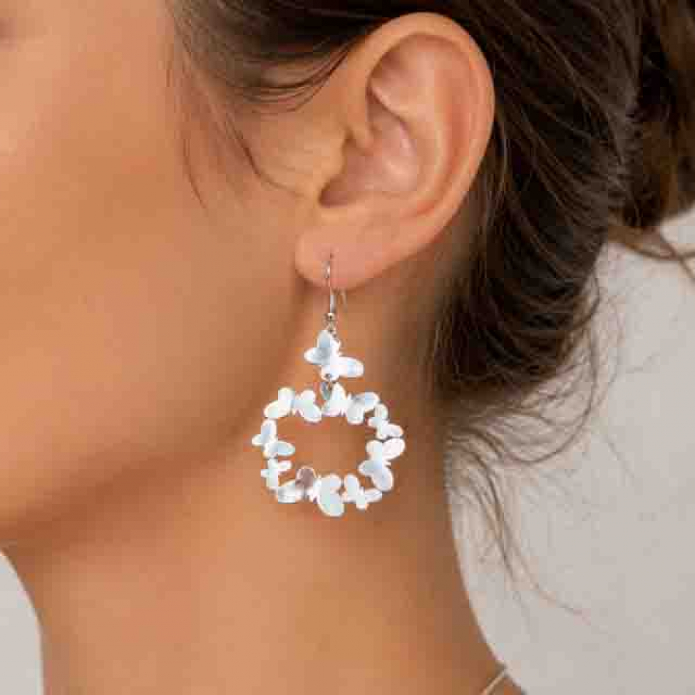 eurosilver - Boucles d'oreilles Argent RH Papillon 337440