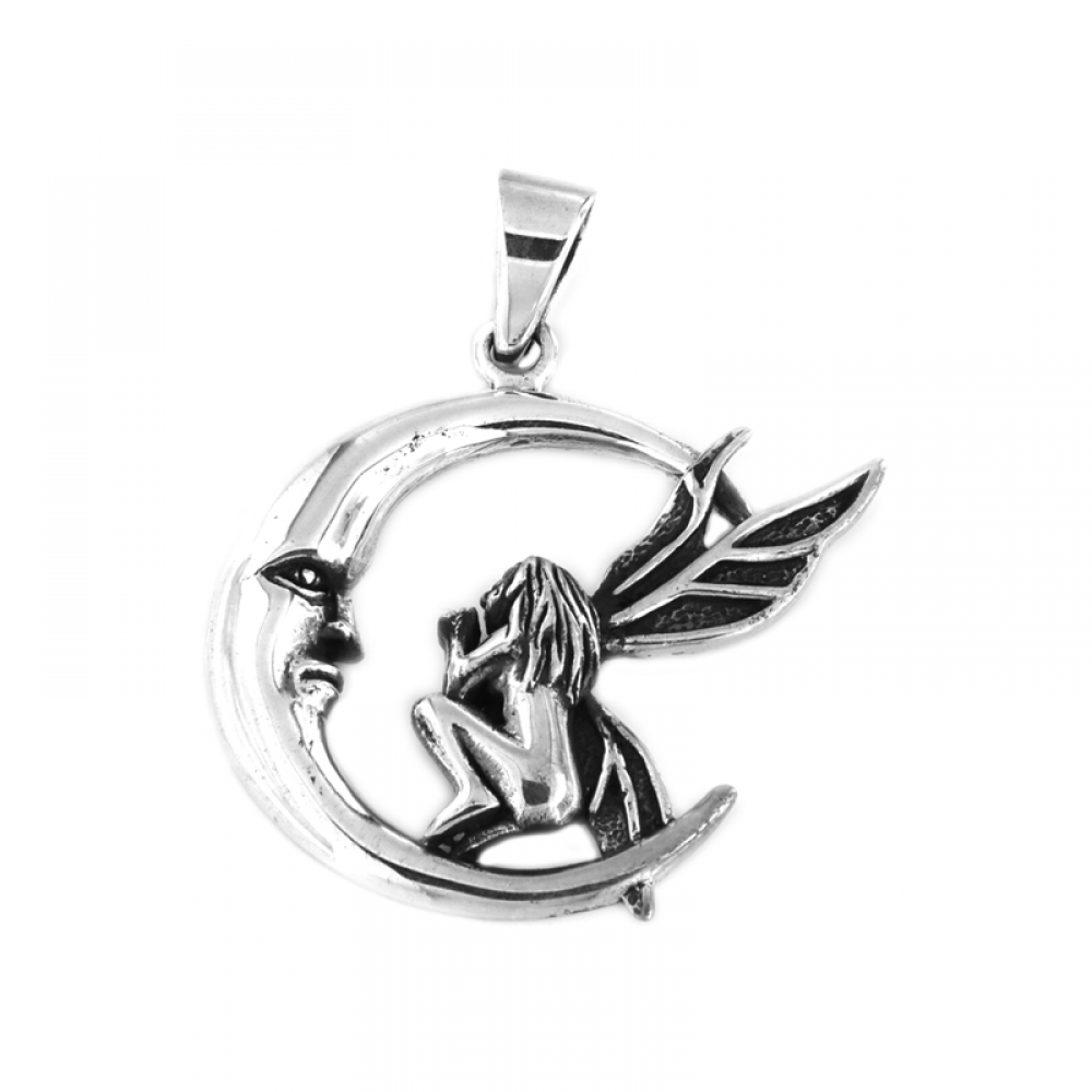 eurosilver - Pendentif Lune et Fée 9701458