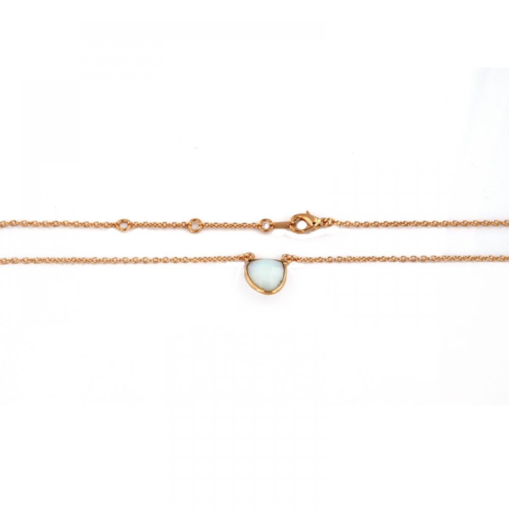 eurosilver - Collier Pierre de Lune